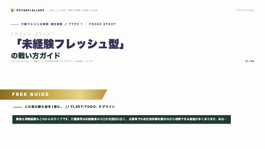 未経験フレッシュ型の戦い方ガイド 表紙